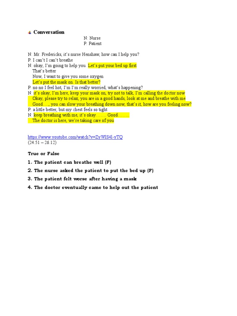 Conversation (Oxygen) | PDF | Wellness