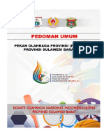 Pedoman Umum Penyelenggaraan PORPROV IV Agustus 2022