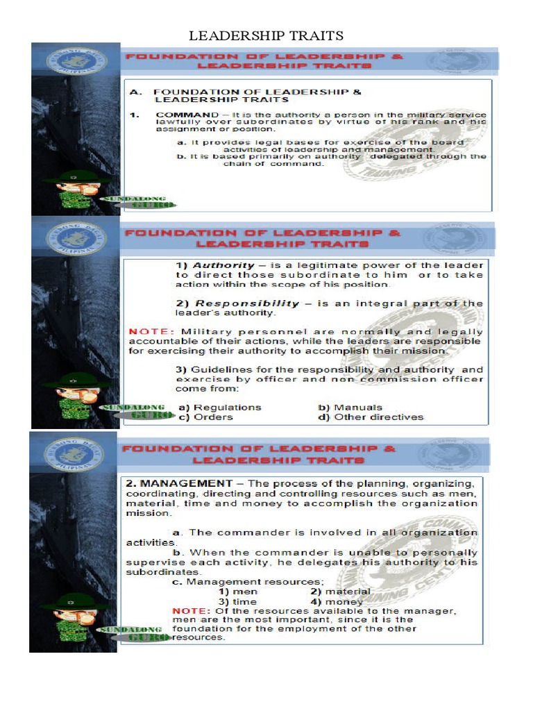 Leadership Traits | PDF