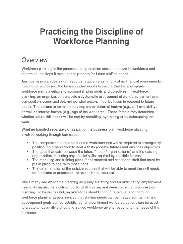 Effective Workforce Planning Strategies | PDF | Recruitment | Employment
