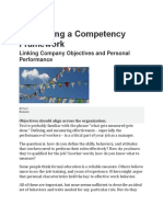 Developing A Competency Framework