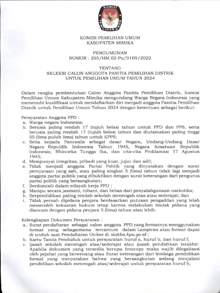 Kpu PPD | PDF