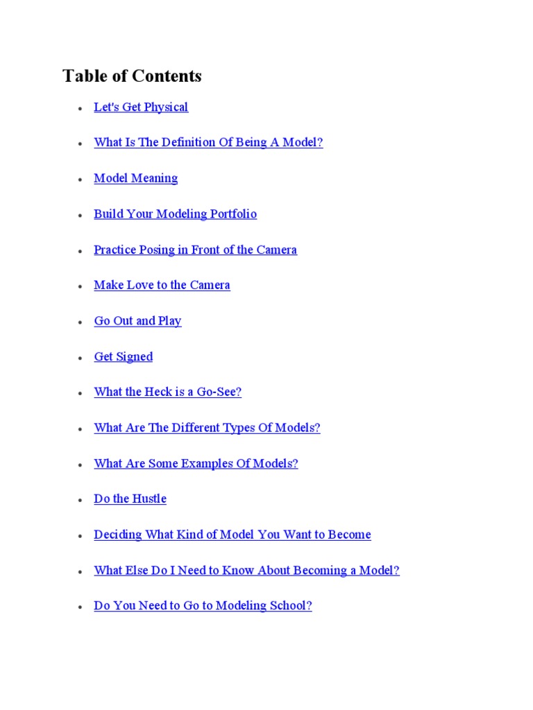 How To Become A Model A Step By Step Guide Pdf Fashion Swimsuit