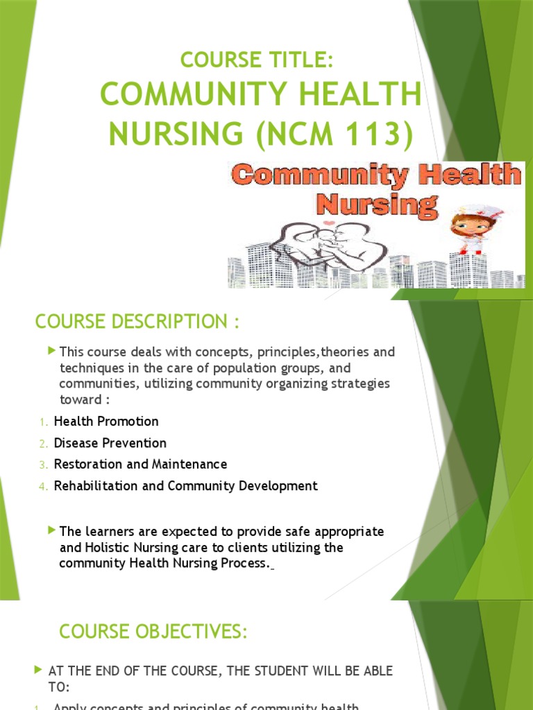 Community Health Nursing Overview | PDF
