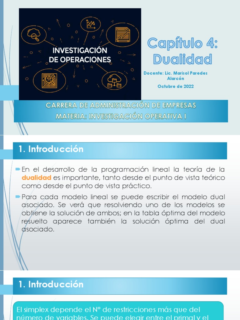 DUALIDADParte 12022 PDF Programación lineal Matemáticas
