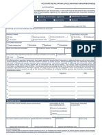 Account Details Form ADF Sole Proprietorship I Business As of 08.2020