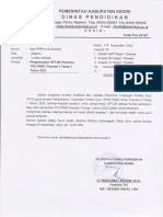 Surat Pengumpulan SPTJM TPG TW 3 Tahap 1 Tahun 2022