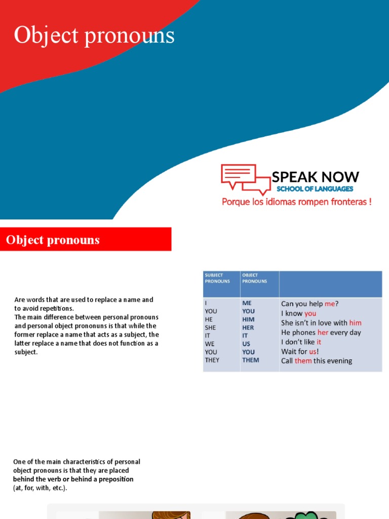 15 12 21 Object Pronouns | PDF | Linguistic Typology | Grammar