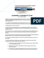 Learning Continuity Plan - DepED