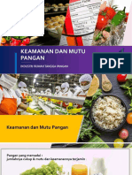 Keamanan Dan Mutu Pangan