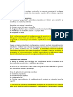 Concepción de La Enseñanza y Evaluación