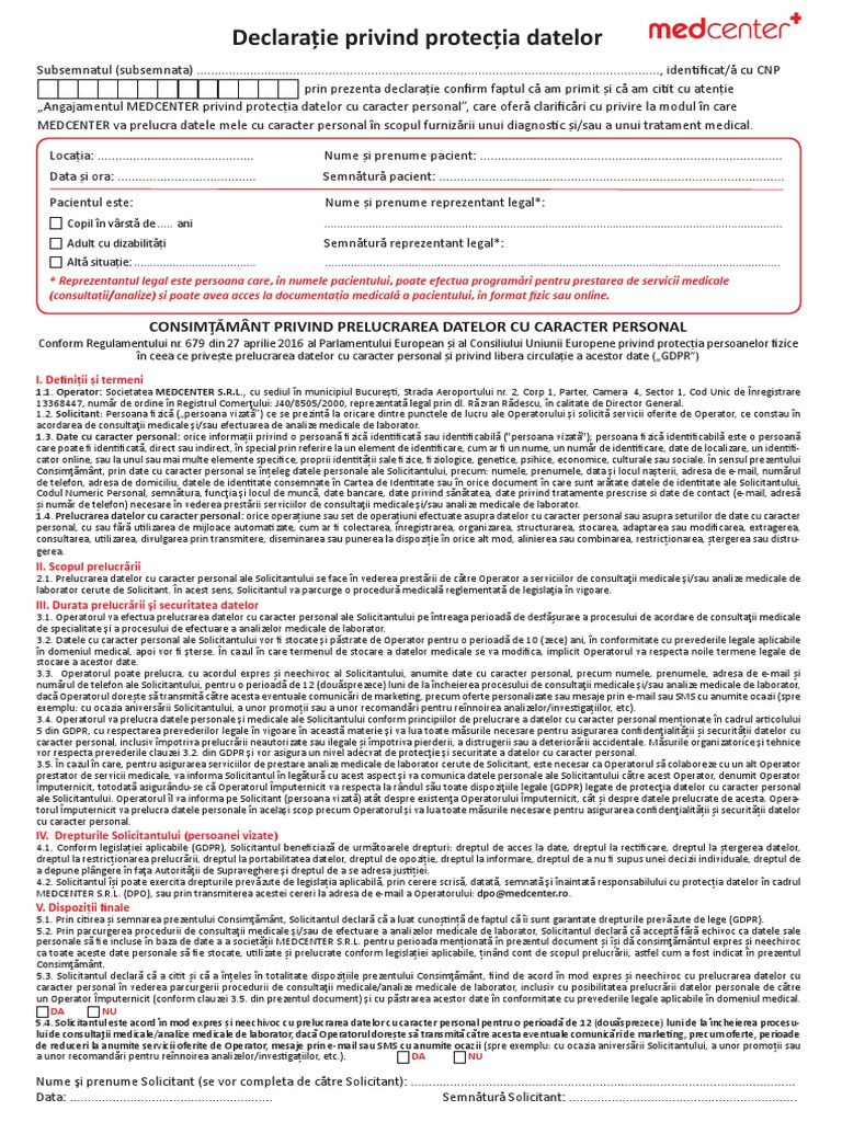 FORMULAR GDPR - 5fe095714fe1f236 | PDF