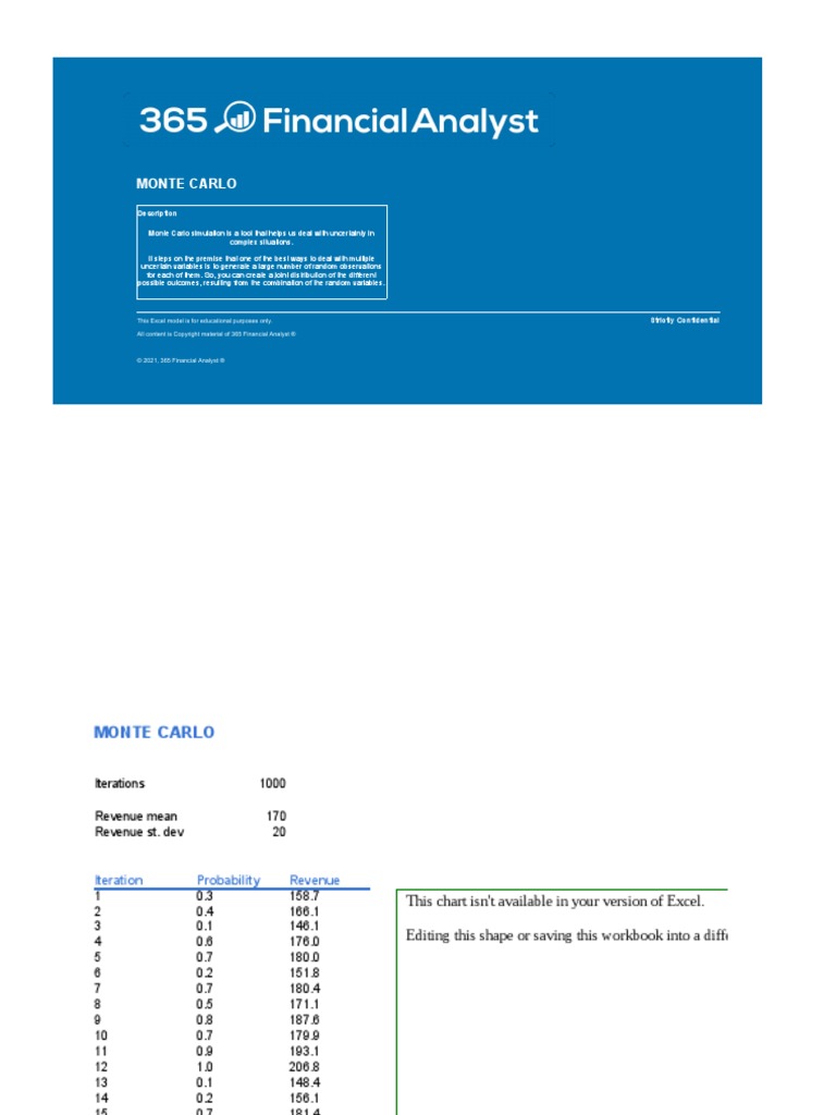 Monte Carlo Simulation | PDF | Monte Carlo Method | Microsoft Excel