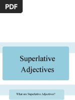 Superlative Adjectives PowerPoint Lesson