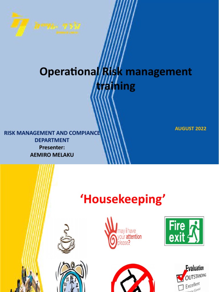 Operational Risk Mgt Training Pdf Financial Risk Risk