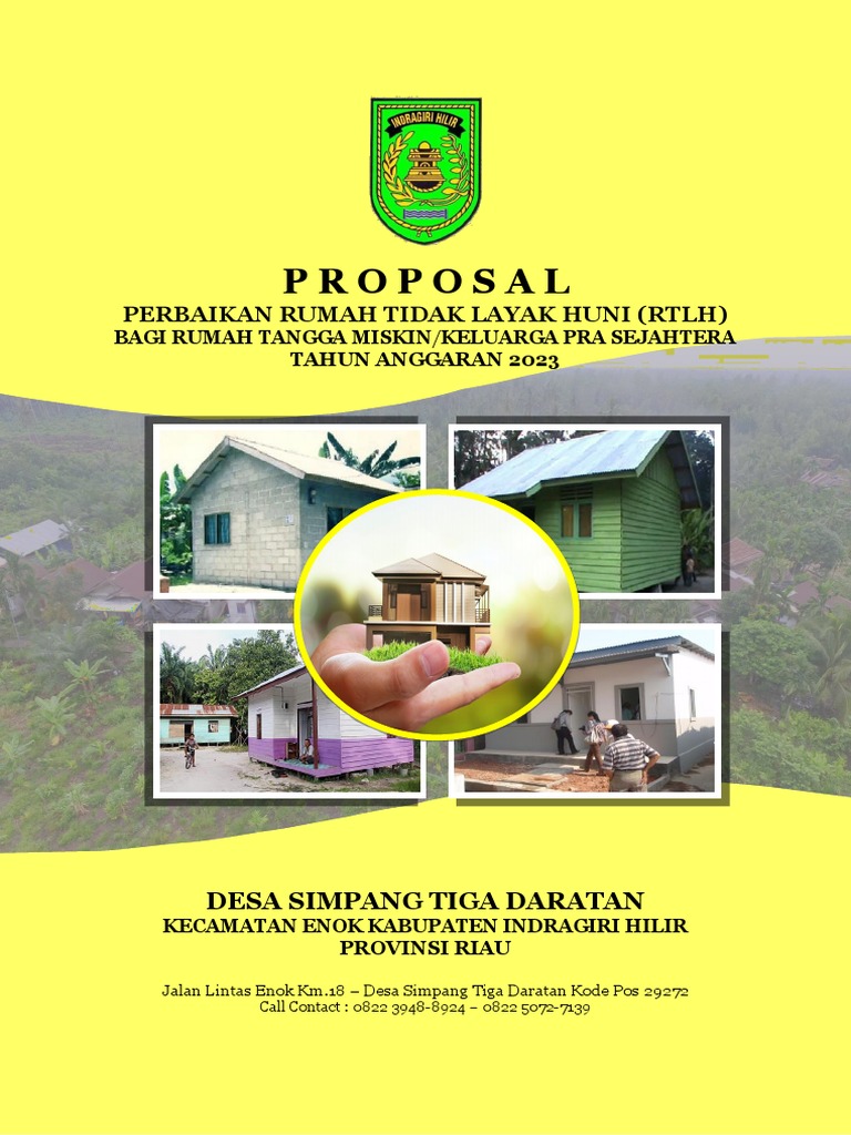 Proposal Perbaikan RTLH Desa Simpang Tiga | PDF