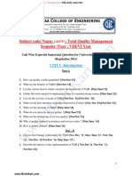 058 - GE8077, GE6757 Total Quality Management TQM - Question Bank