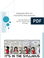 Intro Cognitive Psychology