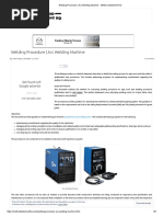 Welding Procedure - Arc Welding Machine - Method Statement HQ