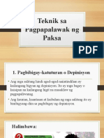 Q1-Aralin5-Teknik Sa Pagpapalawak Ng Paksa