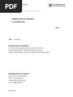 Empower Second Edition C1 Unit Progress Test 2 Answer Key - Version A ...