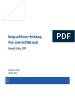 Backup and Recovery For Hadoop