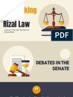 Lesson 1 - The Making of The Rizal Law