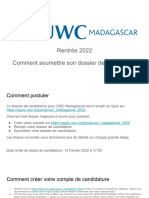 Comment Postuler UWC Madagascar 2022