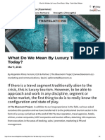 What Do We Mean by Luxury Travel Today - Blog - Tribe Global Website