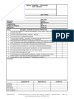 ICM-CD-6119.05 Check Sheet CV Calibration