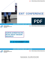 Exit Conference