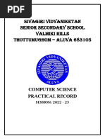 Computer Record (Ishan Xii A)