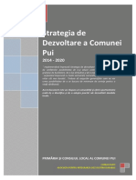 Strategia de Dezvoltare A Comunei Pui 2014 - 2020