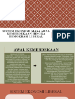 Sistem Ekonomi Masa Awal Kemerdekaan Hingga Demokrasi Liberal