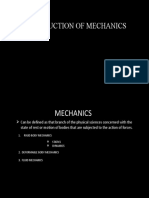 Introduction of Mechanics