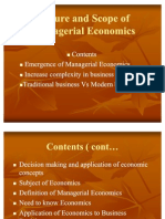 Nature and Scope of Managerial Economics