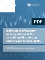 Taking stock of investor implementation of the UN Guiding Principles on Business and Human Rights