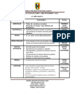 Calendario de Evaluaciones NOVIEMBRE.