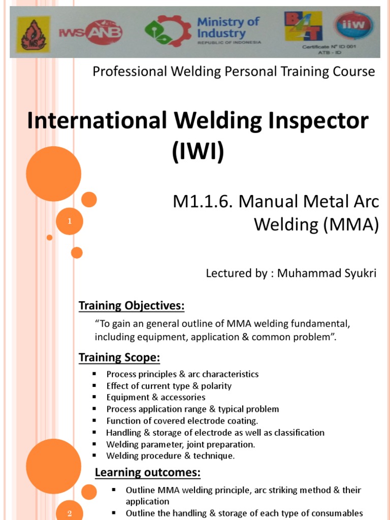 M1.1.6. Manual Metal Arc Welding PDF