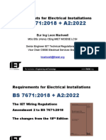 Bs 7671 18th Ed Amd 2 Cibse Iet Lecture April 2022 With Additional Notes