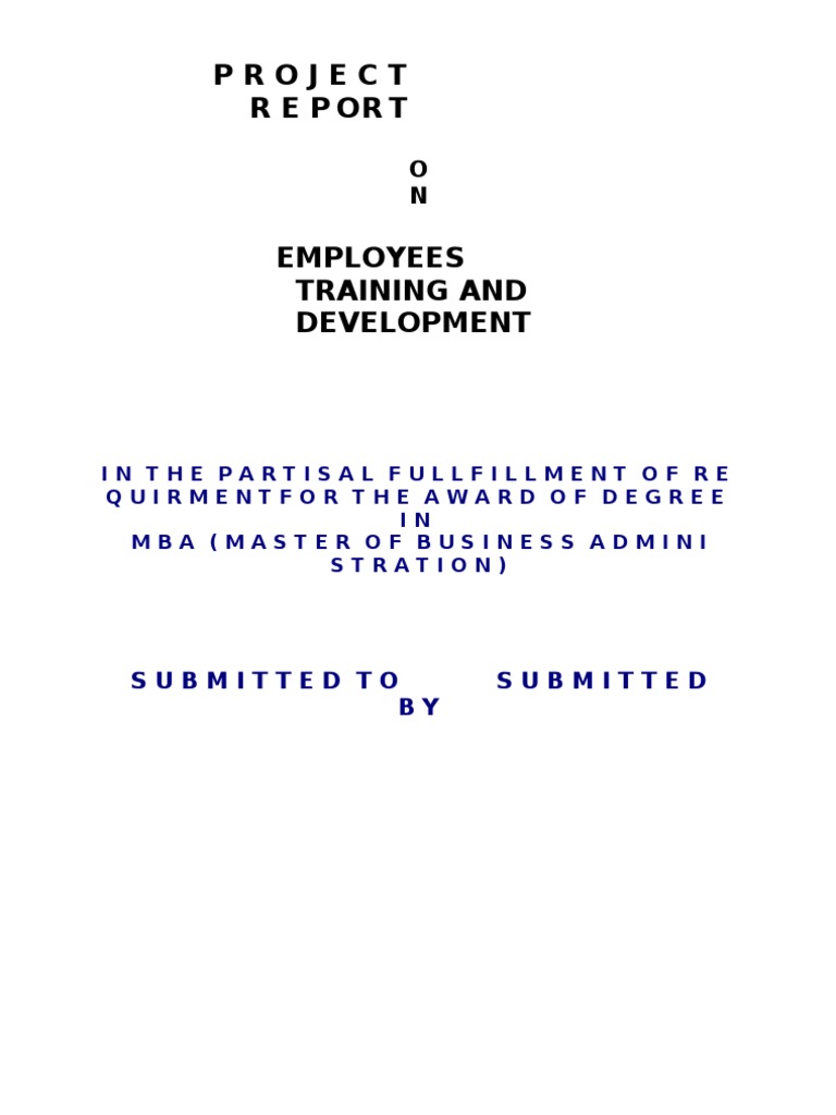 Project: Submitted To Submitted BY | PDF | Competence (Human Resources ...