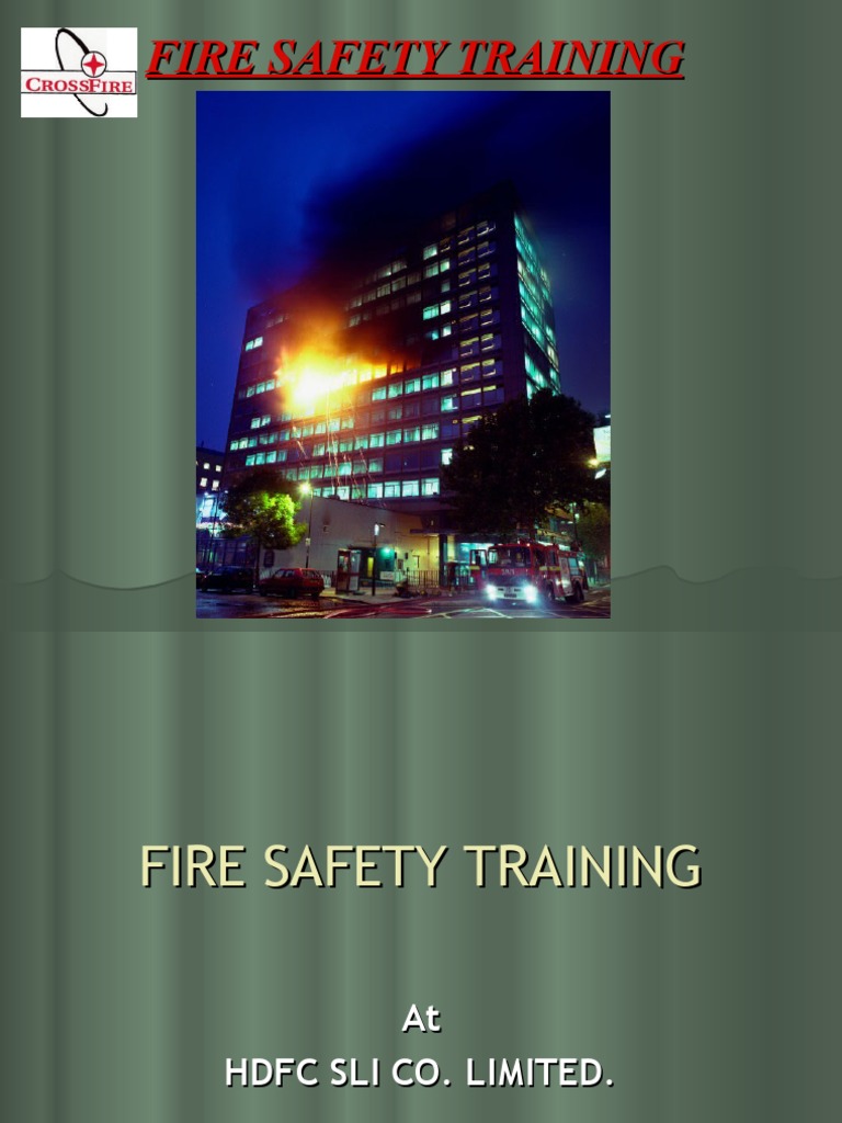 Fire & Safety Training Presentation PDF