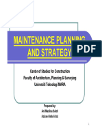 Lec 4 - AMS MAINTENANCE PLANNING