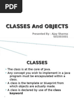 Classes and Objects
