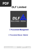 DLF Limited: I. Procurement Management