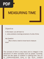 Measuring Time and Rate