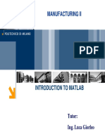 E.0.1 Introduction To Matlab