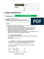 Bahan Ajar Dan LAS Deret Aritmetika