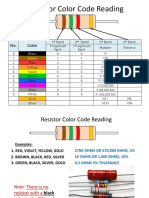 Resistor Color Code Reading