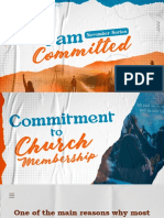 WEEK2 - Levels of Commitment Commitment To Church Membership UPDATED